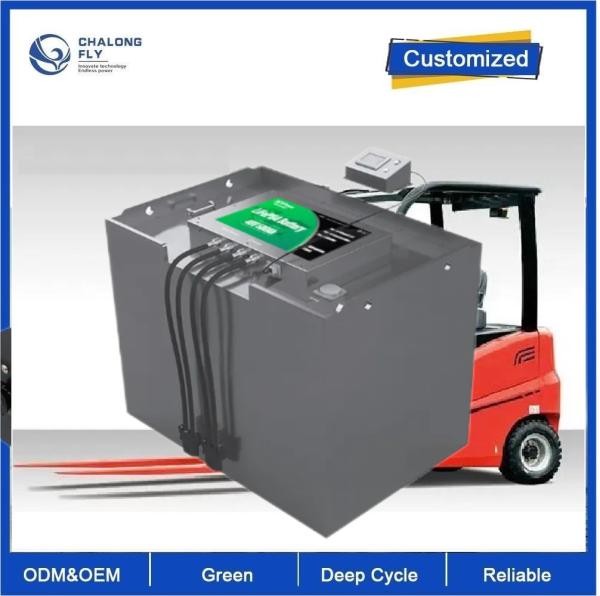 OEM Forklift Truck Baggage Traintrunk Carrier Lithium Battery Packs 80V 420Ah