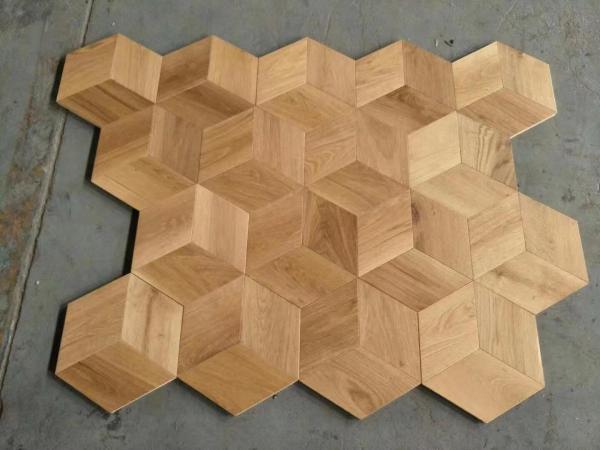 Oak Hexagonal Parquet Flooring, Oak Hexagon Engineered Wood Flooring, Elegant
