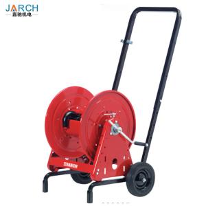 China 1000psi 200ft 2 Wheels Reel Cart 50m Optical Fiber Drum roller,hand crank type hose reel cable reel factory