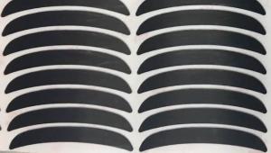 China Innocuous Black PTFE Plastic Sheet Double Sided Adhesive Mouse Slide Pads factory