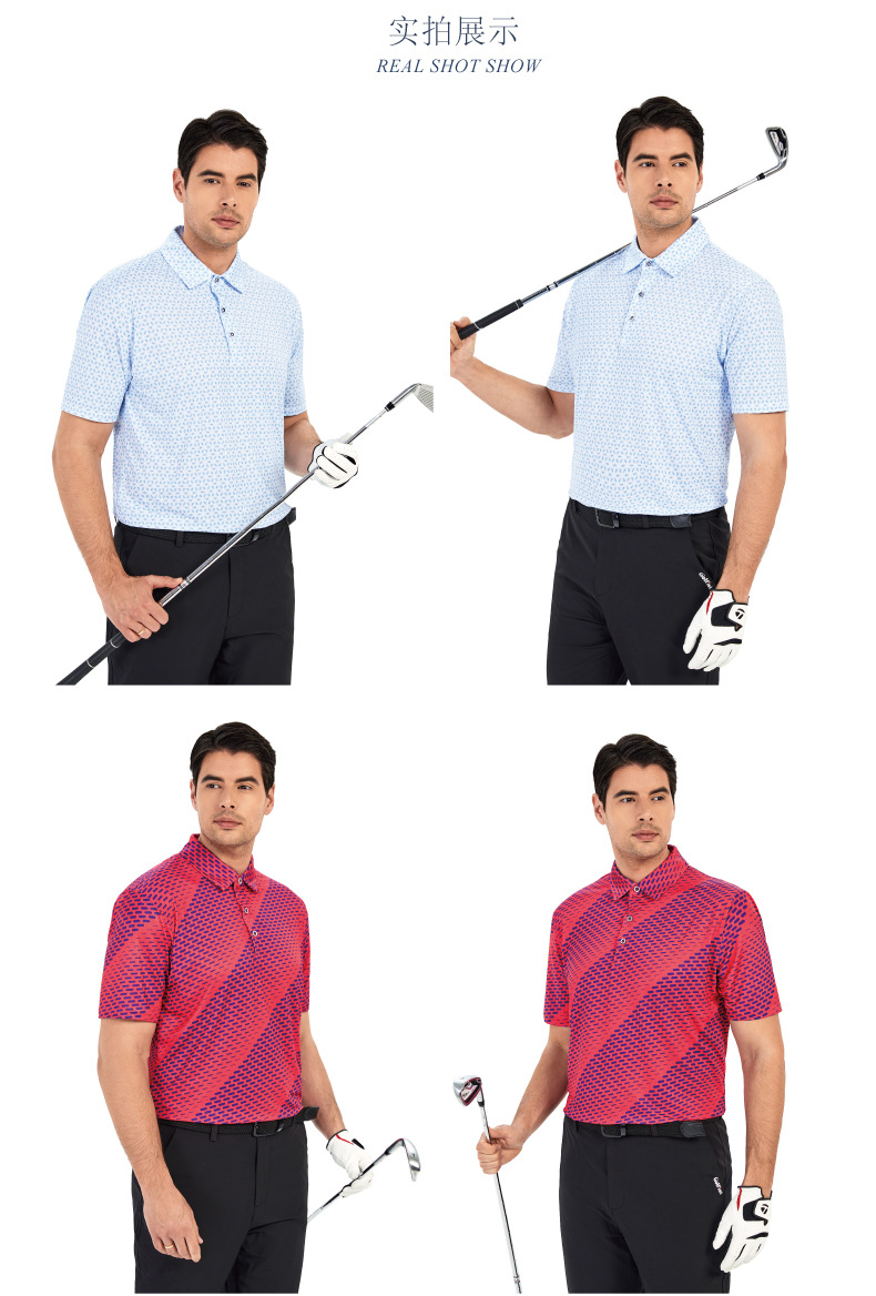 Summer Lapel Polo Shirt for Men's Business Casual Custom Print and Customized Labels