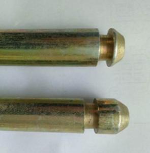 China Galvanized Full Hollow Axle With Closed End Wheelie Bin Spare Parts factory