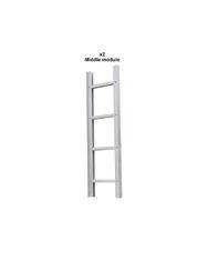 China Anti Slip Aluminum Fire Escape Ladder Middle Module Fire Rescue Use factory