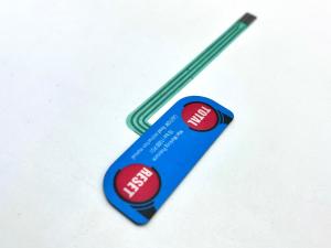 China Tactile Rasied Standard Membrane Switch With Nicomatic Female Connector factory