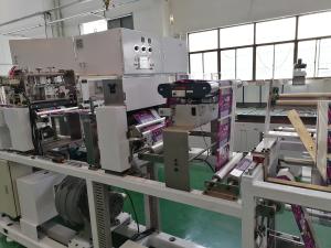 China Feminine Hygiene Pads / Sanitary Towel Packaging Machine On Line Bag Making Style factory