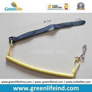 China Slim Solid Yellow Long Stretchable Tool Coil Safety Belt factory