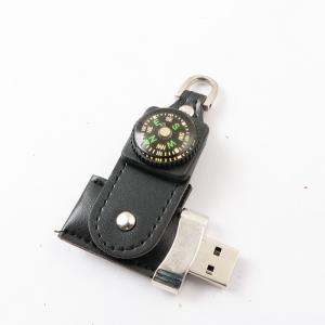 China Full Memory 2.0 3.0 Leather USB Flash Drive 16GB 32GB ROSH Approved factory