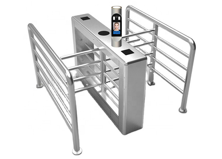 China Half Height 40cm Arm 40W SUS304 Access Control Turnstile Gate factory
