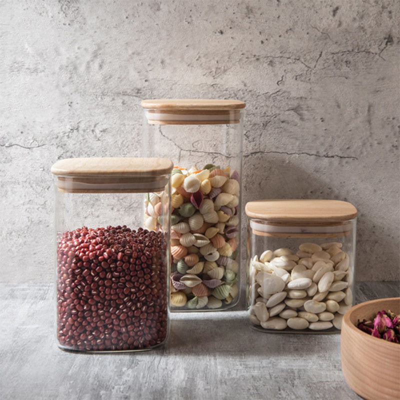 Lead Free 650ml Borosilicate Wide Mouth Food Jar