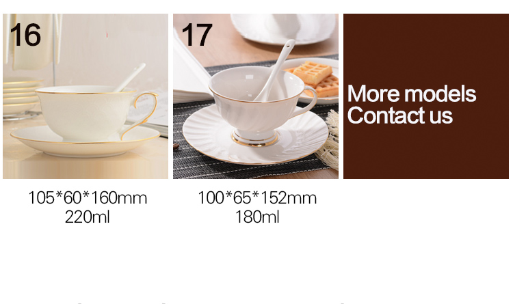 Wholesale customizable sublimation coated best selling Ceramic Bone China Mug with Saucer with golden rim