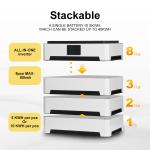 Growatt 51.2v 10kwh 20kwh 30kwh 50kwh Lifepo4 Lithium Ion Home Solar System