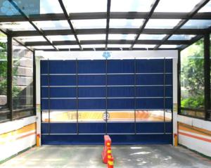 China NF-P92-503 1.2mm Transparent Curtain Roller Shutter Doors factory