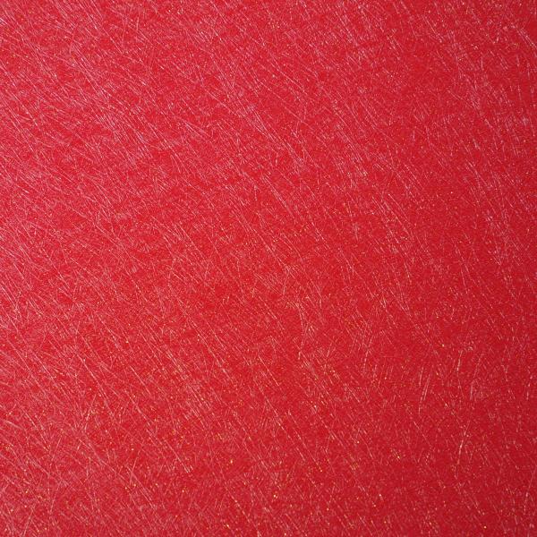 China Embossed leather paper for book binding waterproof with Red straw pattern factory