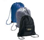 Black / Blu / Grey Promotional Gift Bags Polyester Drawstring Backpack