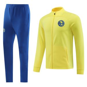 China Custom Yellow Youth Football Team Tracksuits Soccer Training Shirt factory