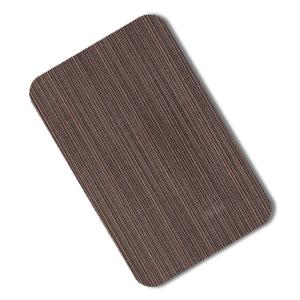 China 3mm Gold Plated Mirror Finish Stainless Steel Plate 201 304 Fingerprint Finish Wood Grain factory
