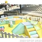 Black Red Children Indoor Soft Play Baby Climbing Blocks Soft Play Electric Soft