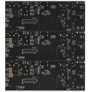 4 Layer Rigid Flex Printed Circuit Boards 1.6MM Thickness Black Solder Mask