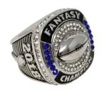14k Gold Enameled Custom Championship Ring AAA Cubic Zirconia