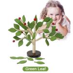 Wooden Simulation Mosaic Foliage Tree Building Block Multi Color