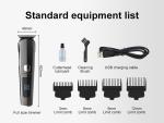Household Cordless Hair Cutting Trimmers 61-90min with Stainless Steel Blade