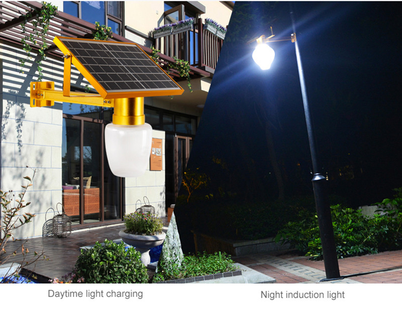 6W Integrated Apple Solar LED Street Lights Path Automatic Solar Garden Lights