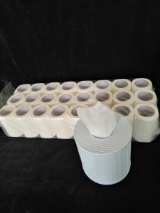 China White Virgin Wood Pulp Embossed Pattern Sanitary Toilet Tissue Paper factory