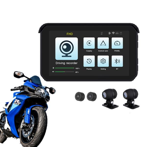 Universal Car Fitment Motorcycle Screen with GPS Navigation and 1920*1080