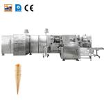 Gas Consuming 9-10 Kg/Hour Automatic Barquillo Cone Production Line With 55
