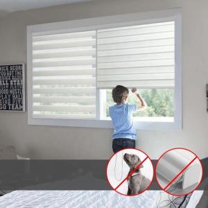 China Crease Free Cordless Curtain Blinds Zebra Smart Shades Waterproofing factory