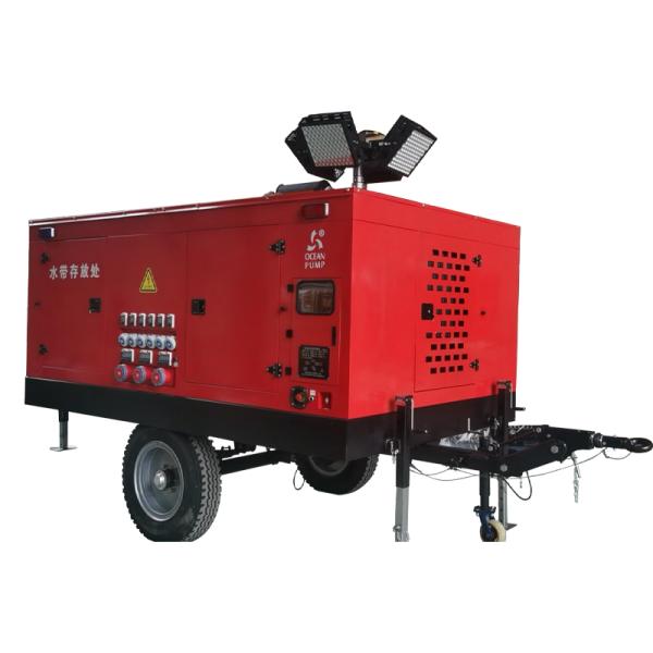 Sewage Pump Drainage Pump With Light System Mobile Power Generation Trailer Emergency for Flood Prevention Pumping Irrigation