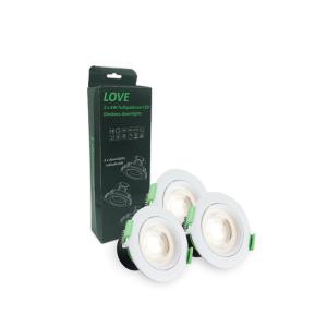 China 5.5W 3000K Dimmable Recessed LED Downlight , SMD LED Panel Downlight factory