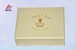 Jewelry Customized Paper Box Book Type Box Gold Color Hot Stamped Surface