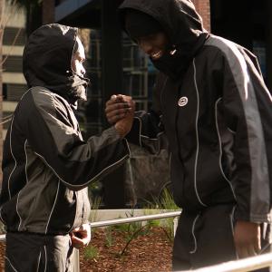 Custom Lightweight Reflective Men's Sweatsuit with Seamless Fusing and Custom