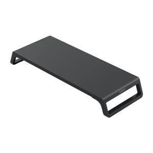 China 75mm Height 1380g Black Monitor Stand Riser 1380g With Solid Wood ABS factory