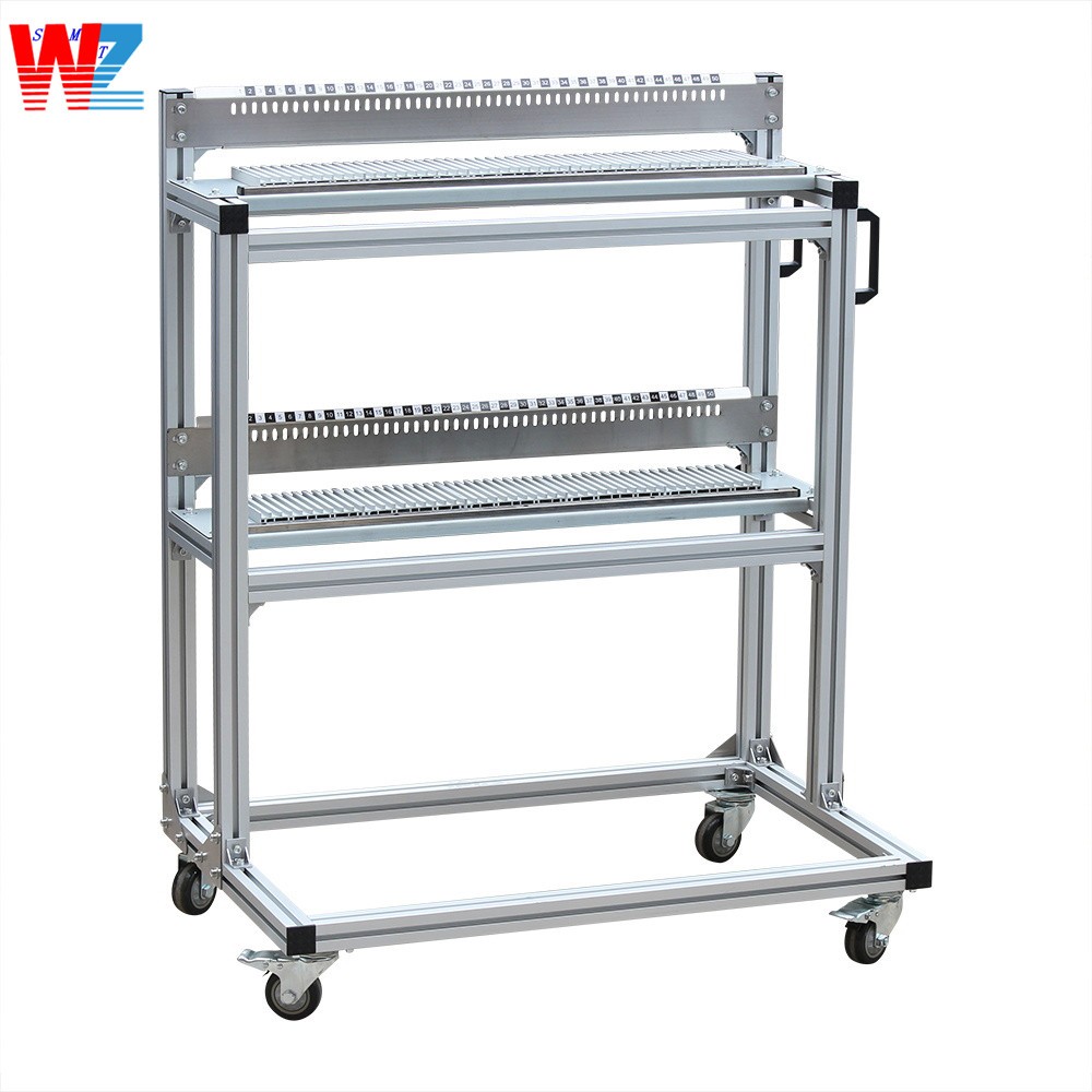 Roll Container SMT Feeder Carts Four Wheel SAMSUNG SM SMT Feeder Rack