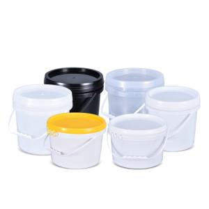 China Customrized Logo 5L Round PP Buckets with Handle Corrosive-Resistant Paint in Various Colors factory