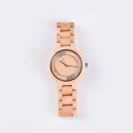 Japan Movement Maple Wooden Quartz Watch Water Resistant For Christmas Gifts
