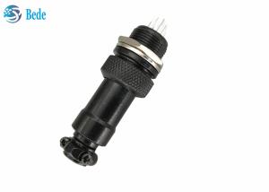 China GX 12 Aviation Connector Black Color 5 6 7 Pin M12 Panel Mounting Connectors factory