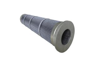 China 5um,0.5um,2um,0.2um Aluminized Coating Cylindrical HEPA Filter 25~55mm Pleat Width factory