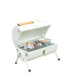 Powder Coated Steel Barrel Rotisserie Kitchen BBQ Charcoal Grill for Outdoor