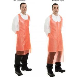 China Compostable Red Biodegradable Aprons Lightweight For Food And Medical factory