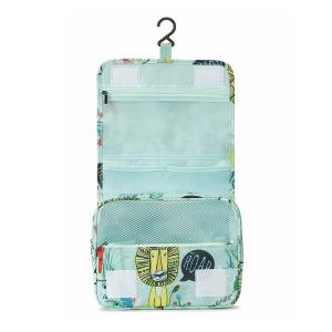 China Printed Waterproof Wash Bag Women Custom Portable Hanging Toiletry Bag factory