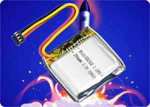 China 3.7V 370mah Lithium Battery Pet Li Ion Battery 1C Discharge 500 Cycles factory