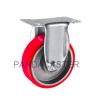 Buy cheap Durable Red 4 Inch Polyurethane Wheels , Medium Duty Rigid Caster Wheels from wholesalers