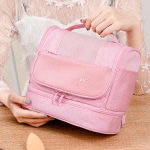 China Abrasion Resistant Anti Odor Polyester Cosmetic Bag For Travel factory