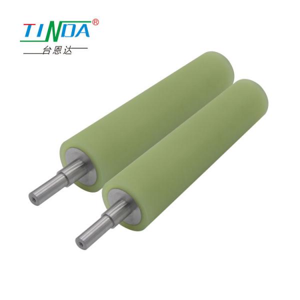 Low Noise 12'' Rubber Roller Rubber Idler Roller Precise Tolerance