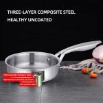 Best Selling 16cm Stainless Steel Polish Induction Fry Pan Cooking Pan Cookware