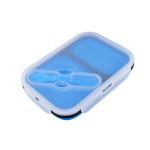 2 Compartment Lunch Box Silicone Household Products Collapsible Lunch Containers