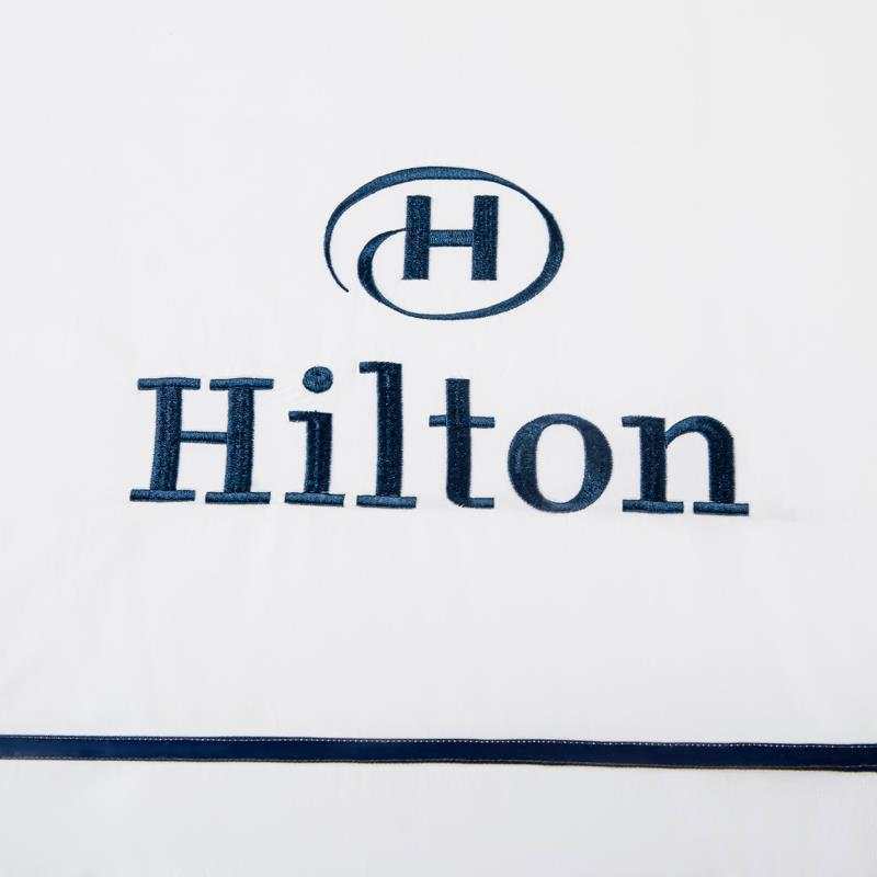 Luxury 5 Star Hilton Bedding Set Linen in 400TC Solid Pattern with Custom Duvet Cover